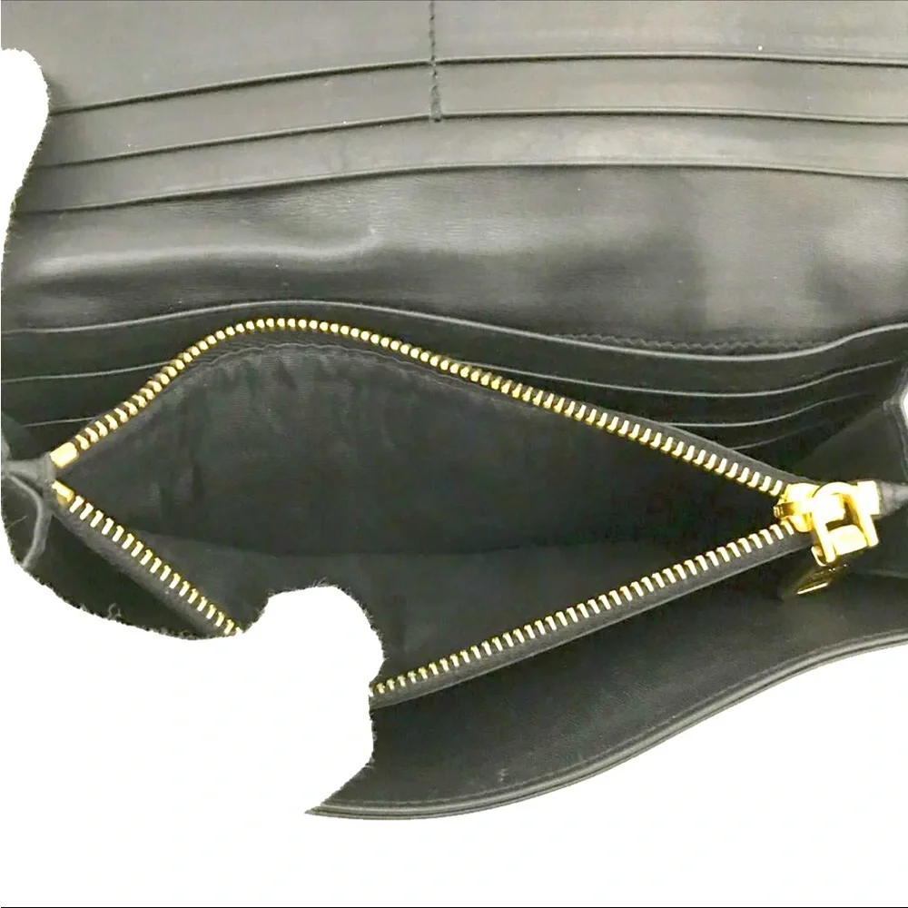 Authentic Rare PRADA Gorgeous black Tessuto Pietre Jeweled wallet - Picture 7 of 9